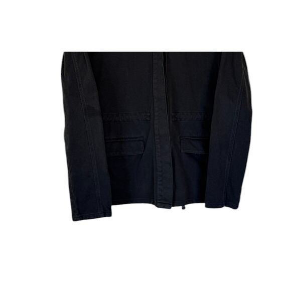 James Perse Jacket Women 3 Medium Faded Black Minimalist Cotton Goth Office - Picture 3 of 6